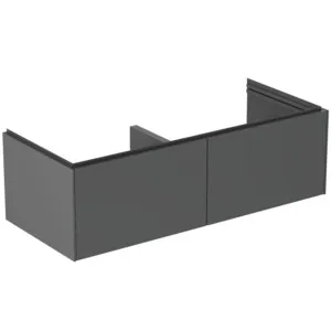 Ideal Standard Waschtischunterschrank „Conca“ 120 × 37 × 50,5 cm Anthrazit matt lackiert Ideal Standard Waschtischunterschrank „Conca“ 120 × 37 × 50,5 cm Anthrazit matt lackiert