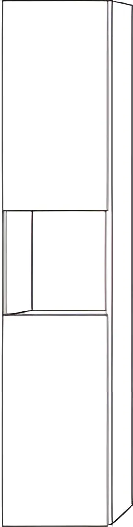 Sanipa Hochschrank „3way“ 350 × 1700 × 345 mm Anschlag links, in Schwarz (matt), Anschlag links Sanipa Hochschrank „3way“ 350 × 1700 × 345 mm Anschlag links, in Schwarz (matt), Anschlag links