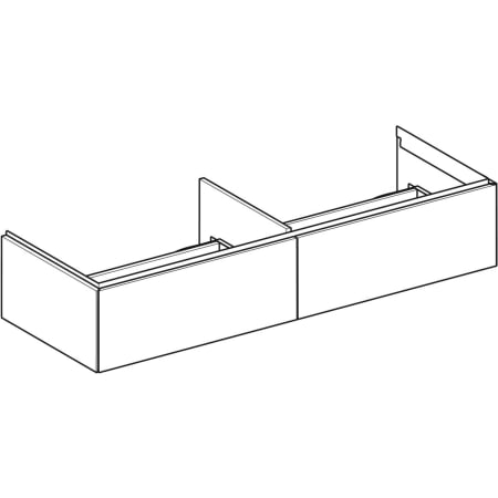 Geberit Waschtischunterschrank „One“ 133,2 × 26,6 × 47 cm