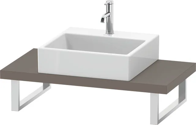 Duravit Konsole „L-Cube“ in Basalt Matt