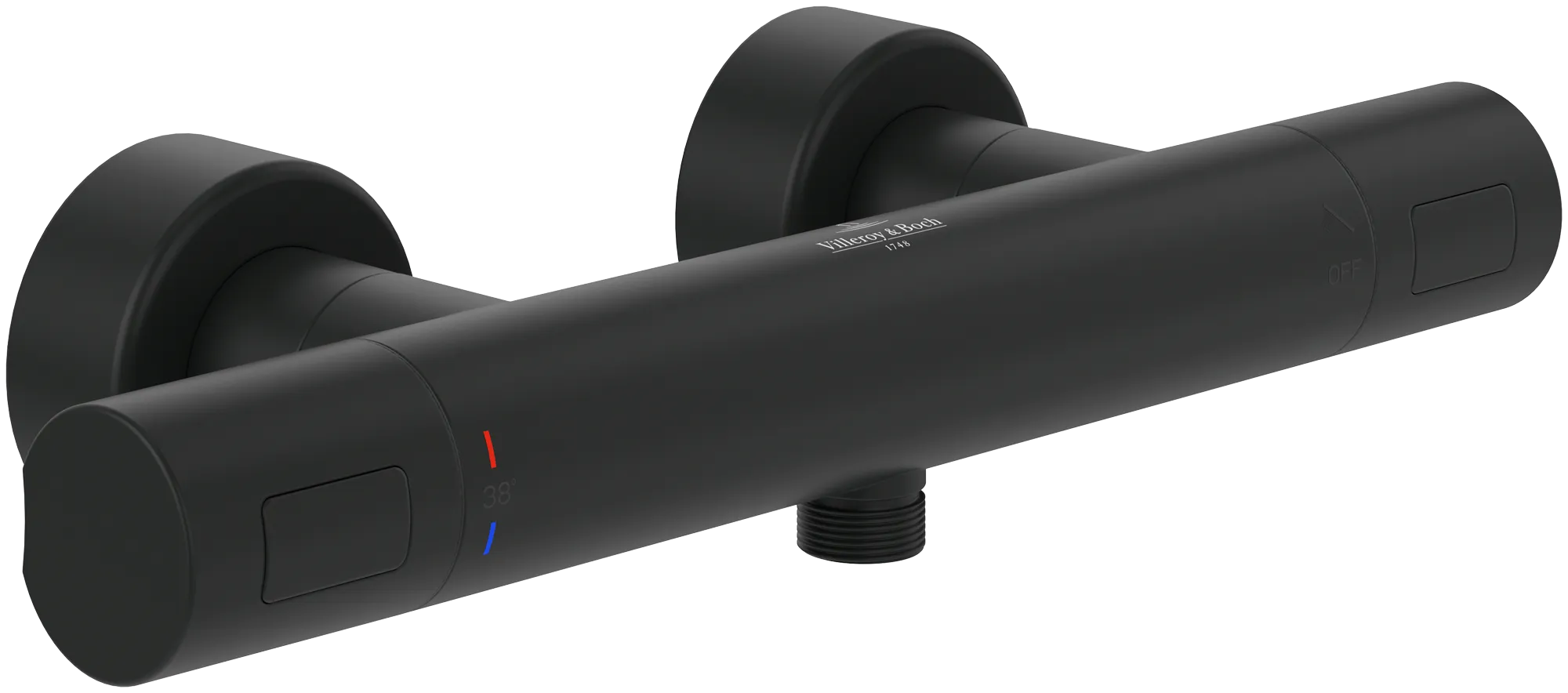 Einhand-Duscharmatur TVS00001700061 10,4 cm in Matt Black Einhand-Duscharmatur TVS00001700061 10,4 cm in Matt Black