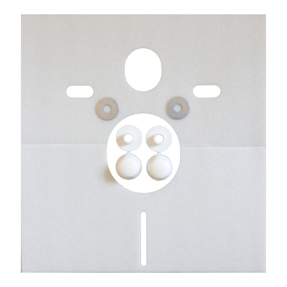 Set-Wand-WC, Betätigungsplatte, Vorwandelement und Schallschutz Set-Wand-WC, Betätigungsplatte, Vorwandelement und Schallschutz