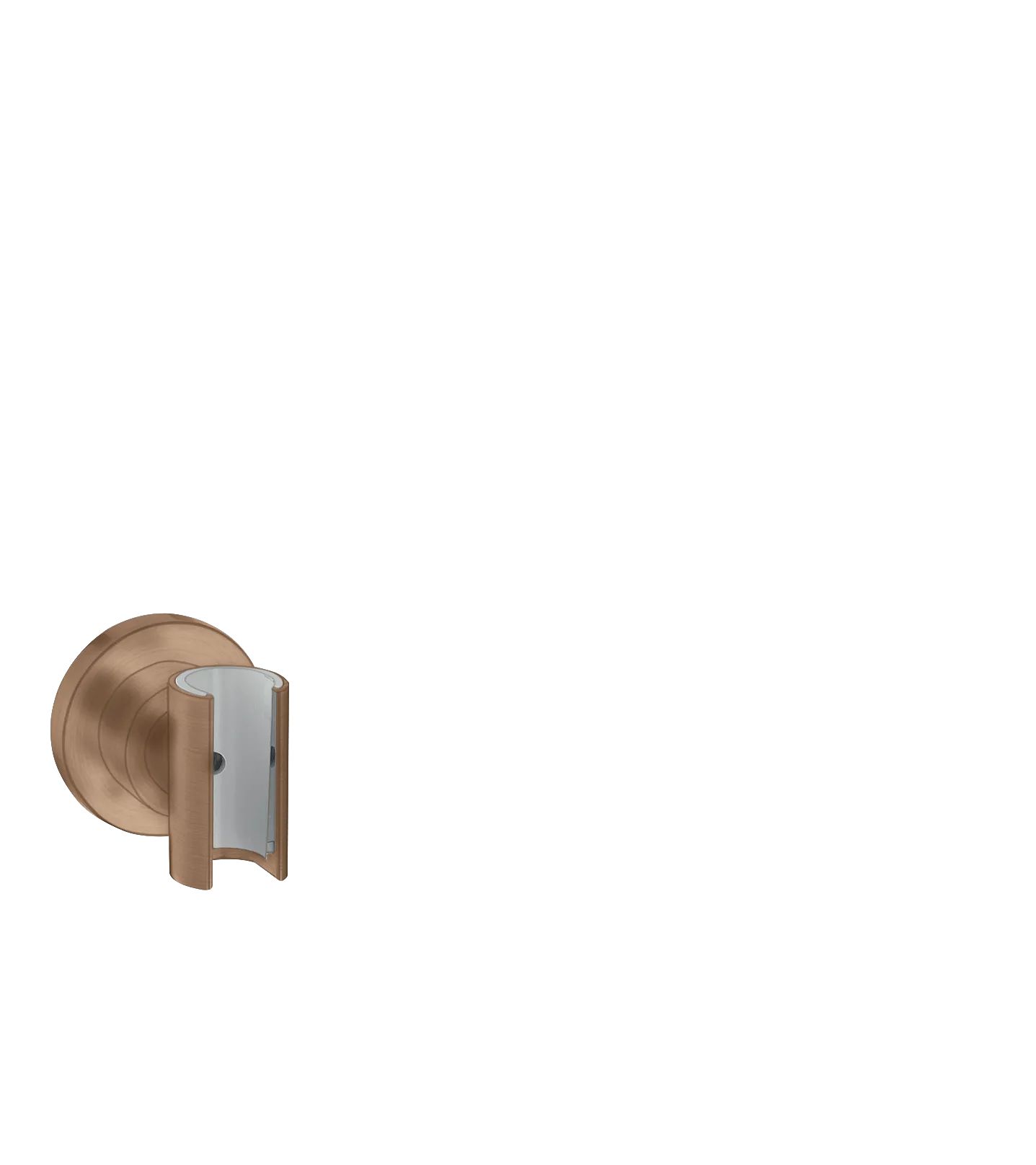 Hansgrohe AXOR Citterio Brausenhalter Brushed Red Gold, 60 x 60 x 65 mm, konische Aufnahme für Schläuche mit konischer Mutter Hansgrohe AXOR Citterio Brausenhalter Brushed Red Gold, 60 x 60 x 65 mm, konische Aufnahme für Schläuche mit konischer Mutter
