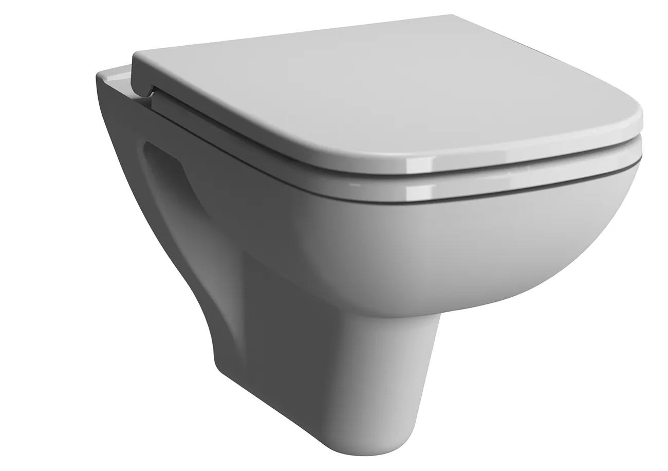 VitrA S20 Wand-WC Tiefspüler eckige Form 36 x 52 cm Weiß Hochglanz
