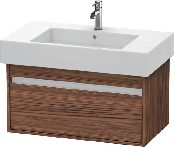 Duravit Waschtischunterschrank wandhängend „Ketho“ 80 × 41 × 45,5 cm in Nussbaum Dunkel