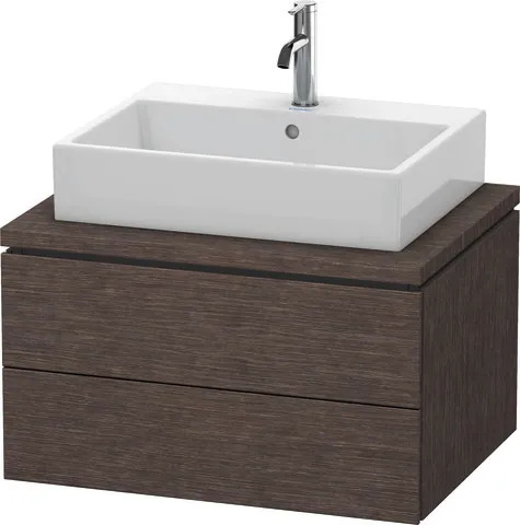 Duravit Waschtischunterschrank wandhängend „L-Cube“ 72 × 40 × 54,7 cm Eiche Dunkel gebürstet