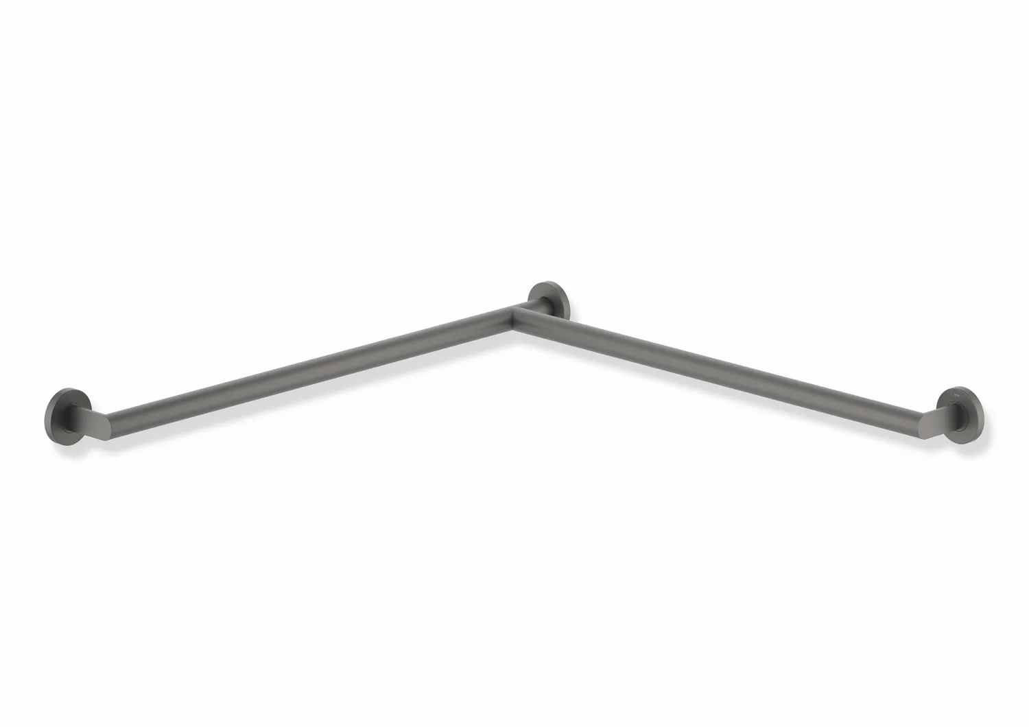 HEWI System 900 Duschhandlauf, Edelstahl, pulverbeschichtet, 765 mm, rechts