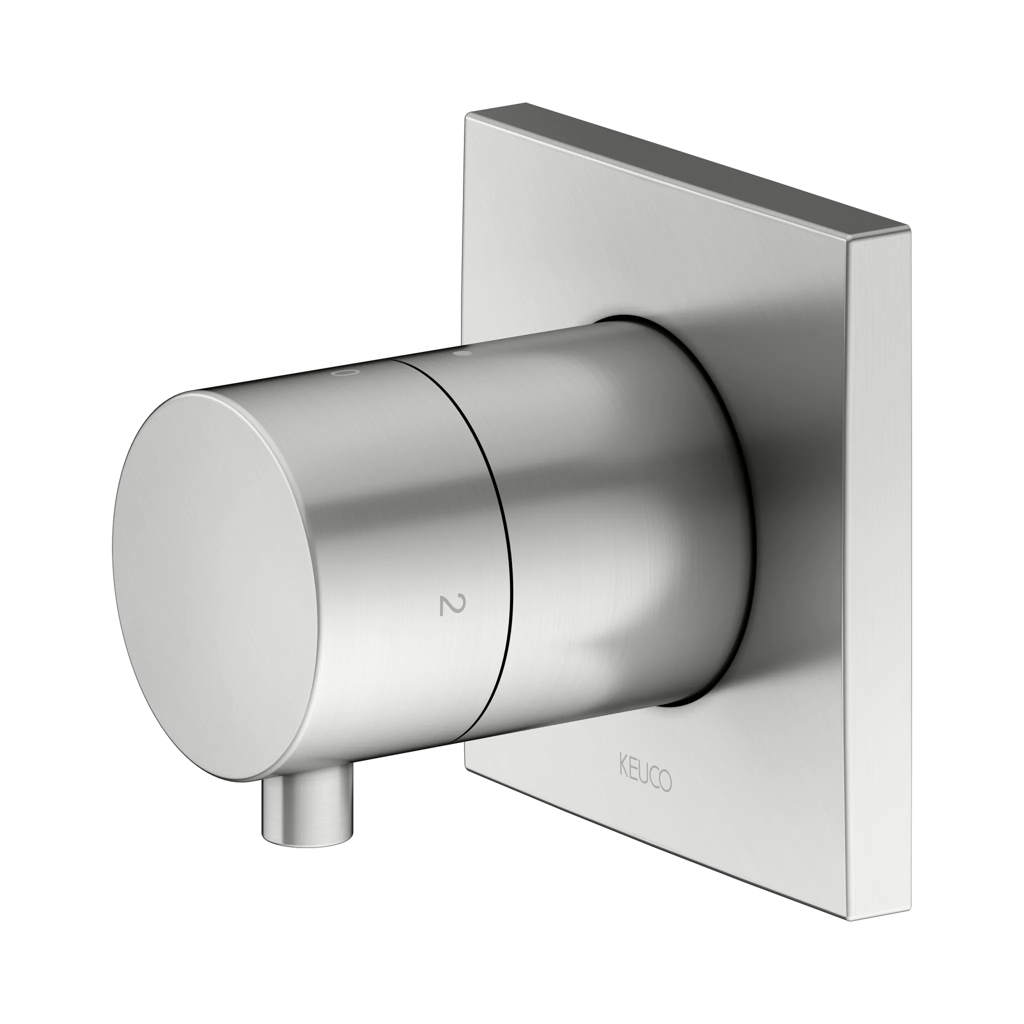 KEUCO IXMO Ab- und Umstellventil Unterputz für 2 Verbraucher IXMO Comfort, eckig Edelstahl-finish