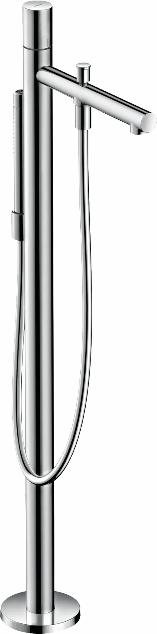 Wannenmischer Axor Uno Fertigset Zerogriff zur Bodenmontage chrom