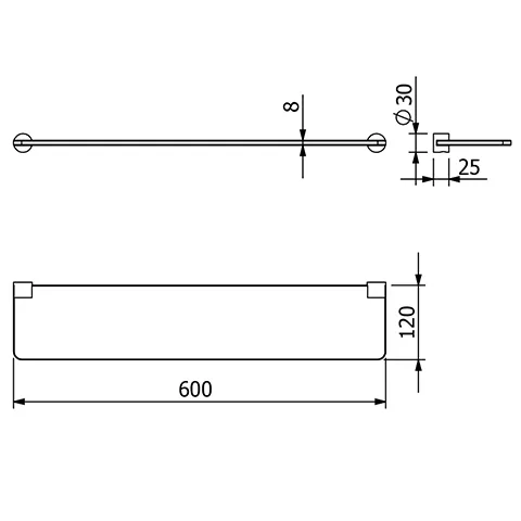 Kludi VELA R Glasablage chrom Kludi VELA R Glasablage chrom