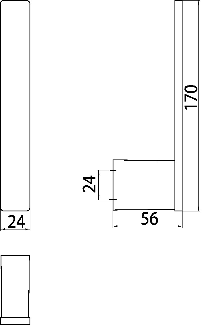 loft Reservepapierhalter senkrecht für 1 Rolle, chrom