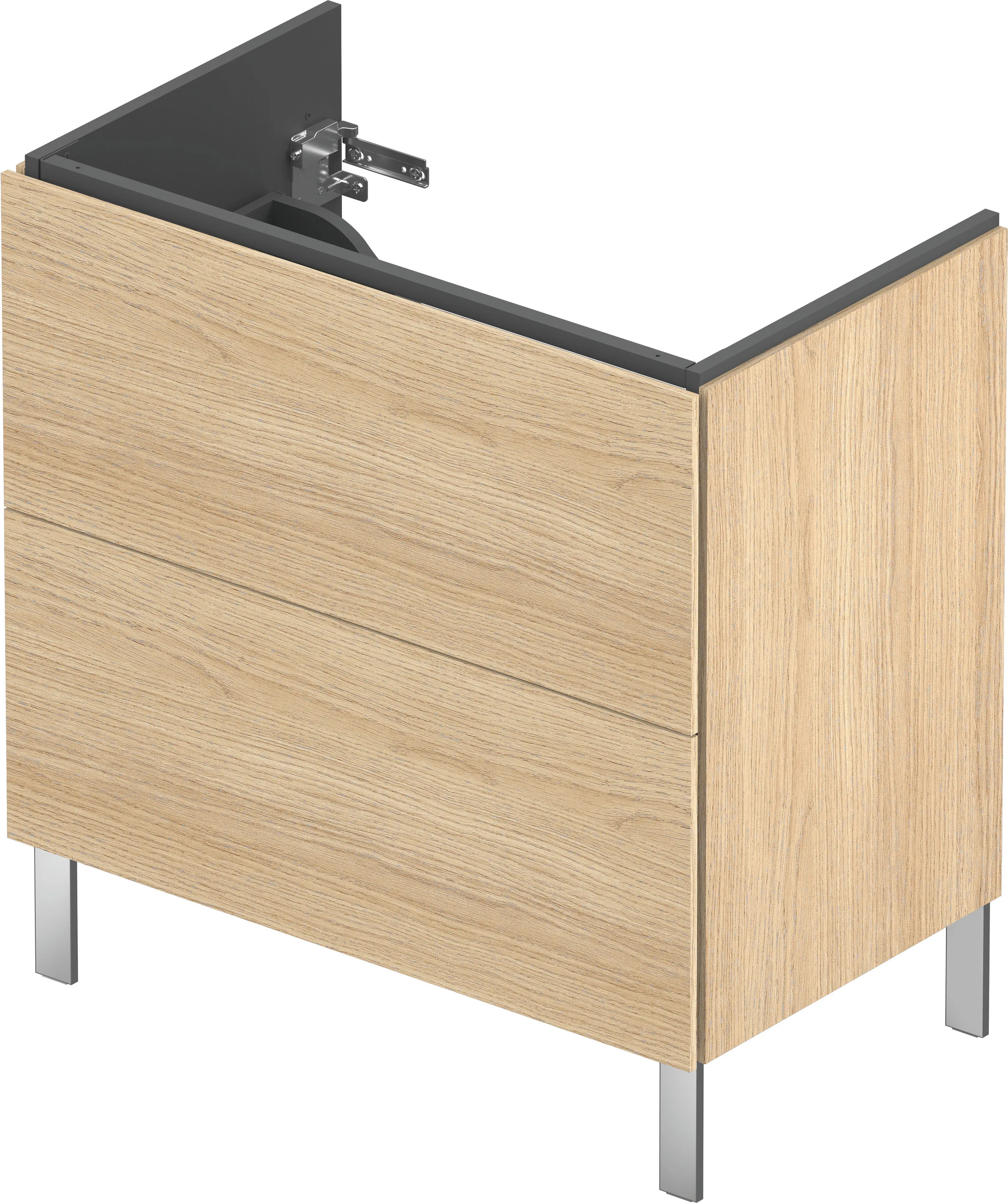 Duravit Waschtischunterschrank bodenstehend „L-Cube“ 82 × 70,4 × 48,1 cm Eiche Natur Duravit Waschtischunterschrank bodenstehend „L-Cube“ 82 × 70,4 × 48,1 cm Eiche Natur