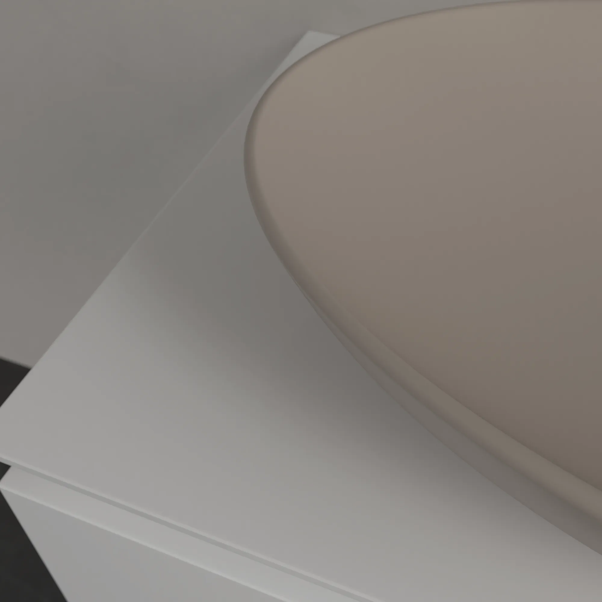 Villeroy & Boch Aufsatzwaschbecken Loop & Friends Almond CeramicPlus 620x420x150mm matt TitanCeram