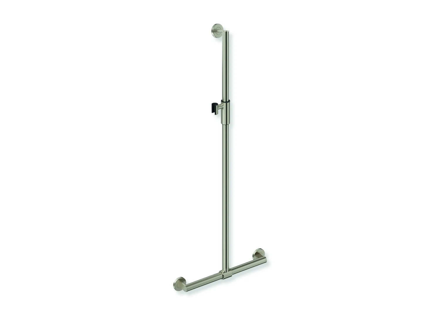 HEWI Duschhandlauf System 900 PG93, Edelstahl PVD, magnetischer Brausehalter, 1250 mm