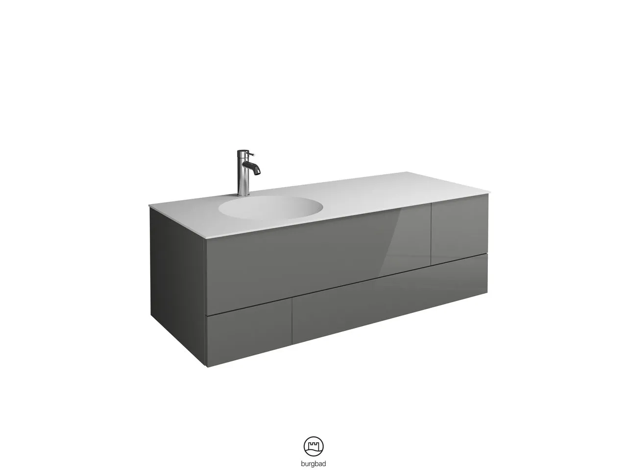 burgbad Coco HGL Waschtischset SFHR120 Mineralguss burgbad Coco HGL Waschtischset SFHR120 Mineralguss