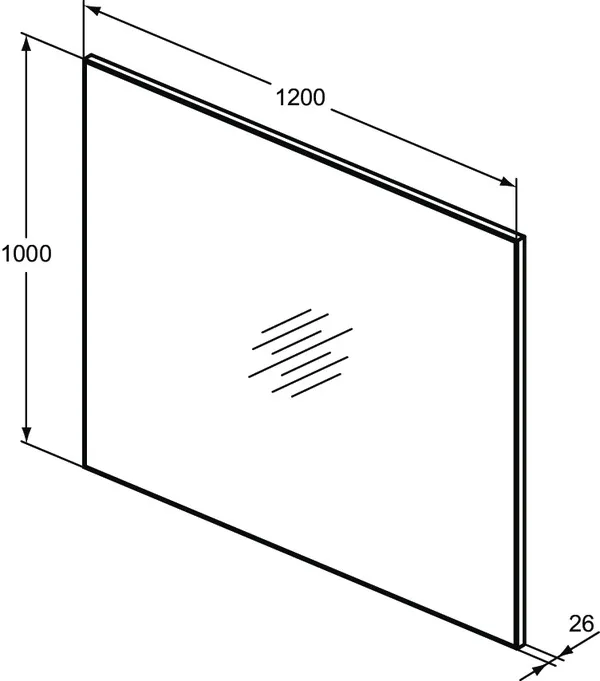 Ideal Standard Spiegel „Mirror&Light“ 120 × 100 cm Ideal Standard Spiegel „Mirror&Light“ 120 × 100 cm