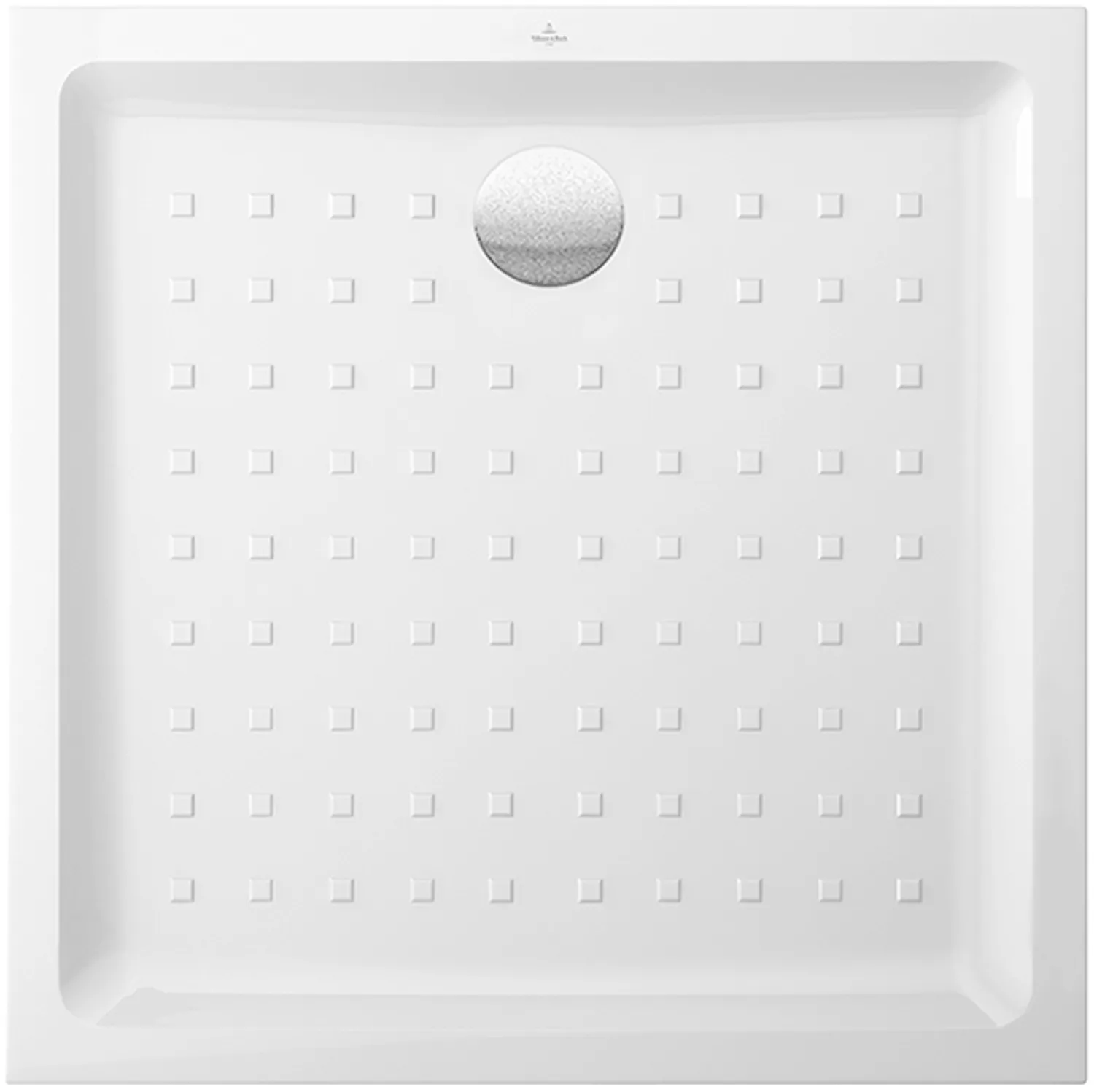 Villeroy & Boch quadrat Duschwanne „O.novo“ Keramik mit Noppen 100 × 100 cm