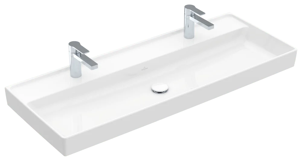 Villeroy & Boch Schrankwaschtisch Collaro, 1200x470x160 mm, glänzend weiß Alpin, TitanCeram, Metropolitan Stil