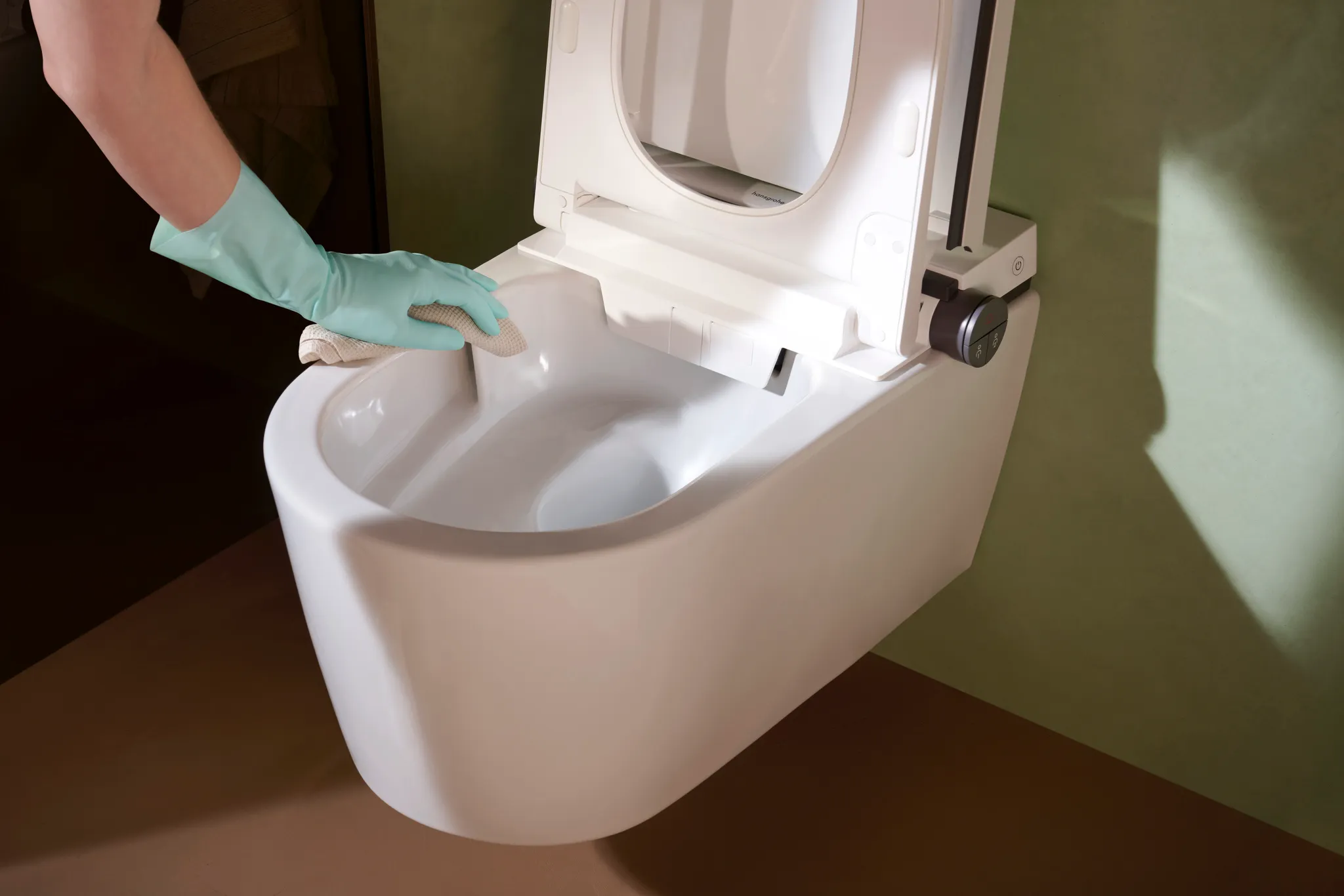 Hansgrohe LavaPura Element S Wand-Dusch-WC Komplett Set AquaHelix Flush, SmartClean, HygieneEffect, Weiß Hansgrohe LavaPura Element S Wand-Dusch-WC Komplett Set AquaHelix Flush, SmartClean, HygieneEffect, Weiß