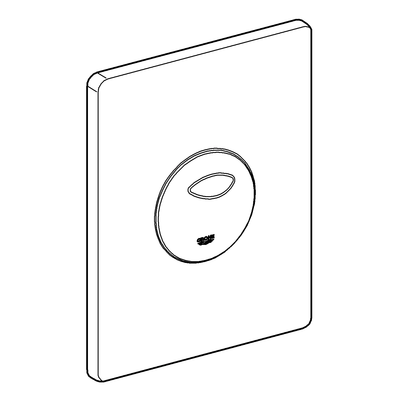WC-Betätigung Skate 38862, 2-Mengen- und Start & Stopp-Betätigung, 156 x 197 mm, senkrechte und waagerechte Montage, alpinweiß WC-Betätigung Skate 38862, 2-Mengen- und Start & Stopp-Betätigung, 156 x 197 mm, senkrechte und waagerechte Montage, alpinweiß