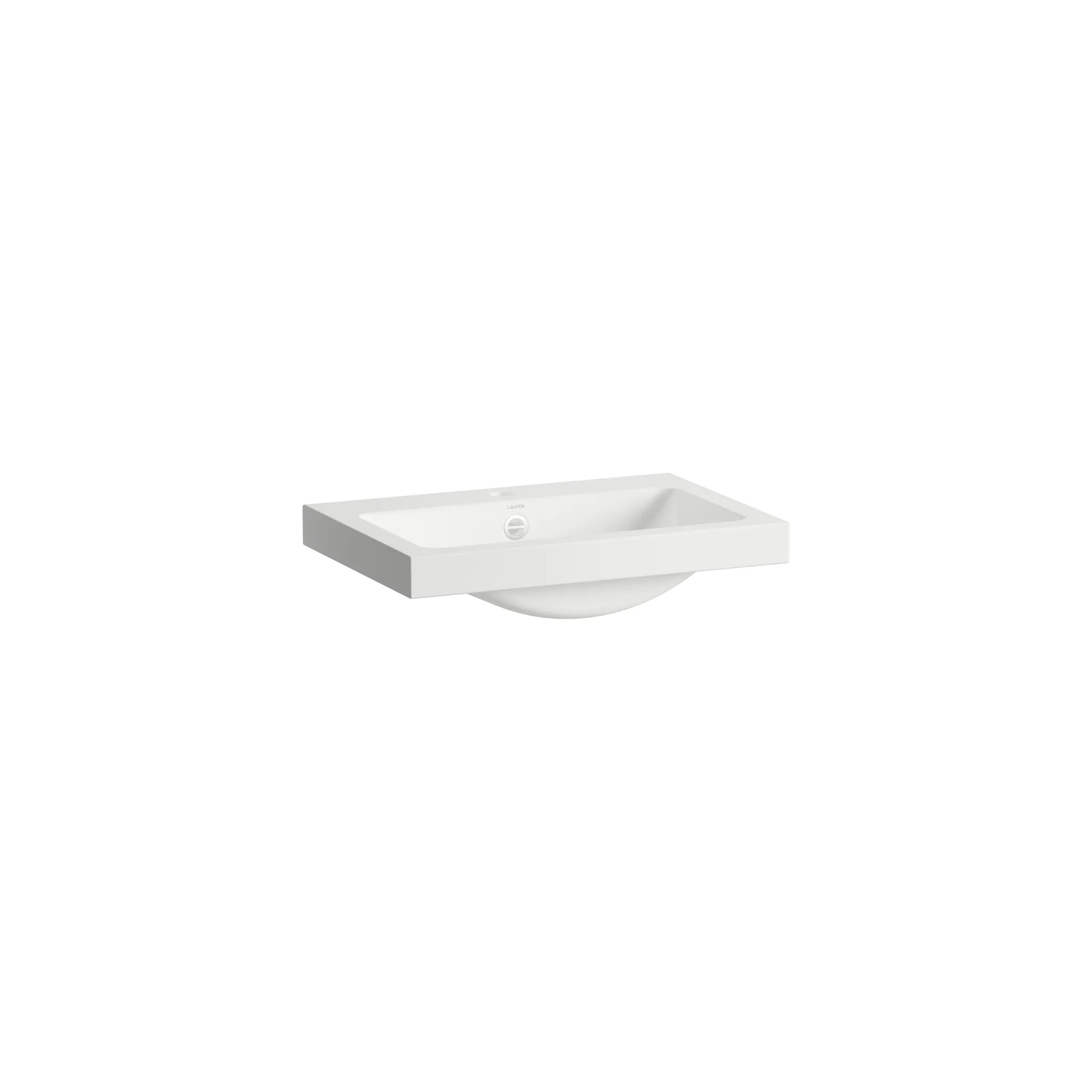 Laufen Waschtisch-Schale CLASSICS rechteckig mit Armaturenbank und Überlauf 585 x 405 x 135 mm in weiß