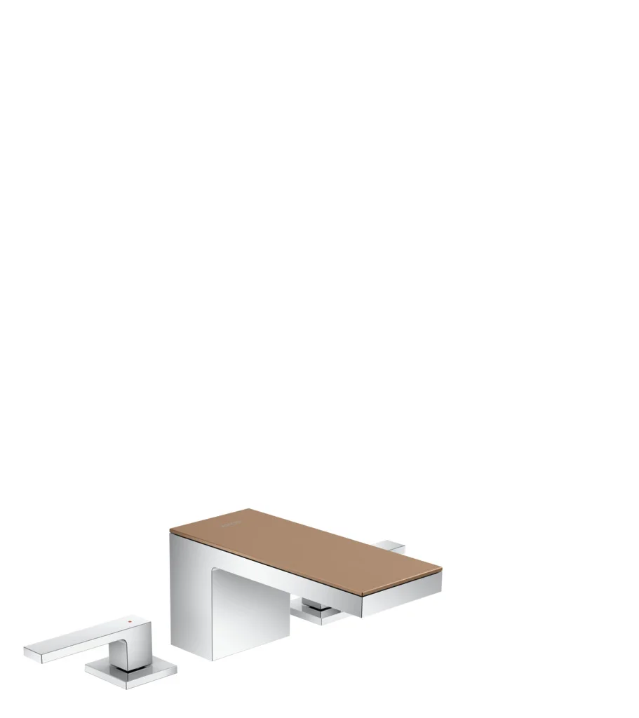 Hansgrohe AXOR MyEdition 3-Loch Waschtischarmatur Chrom, Ausladung 151 mm, Auslaufhöhe 70 mm, Hebelgriff, PowderRain Strahlart, max. Durchfluss 5 l/min, DN15 Anschluss Hansgrohe AXOR MyEdition 3-Loch Waschtischarmatur Chrom, Ausladung 151 mm, Auslaufhöhe 70 mm, Hebelgriff, PowderRain Strahlart, max. Durchfluss 5 l/min, DN15 Anschluss