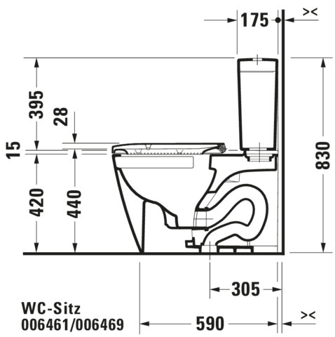 WC-Sitz Happy D.2 mit SoftClose Scharniere edelstahl, lang, weiß
