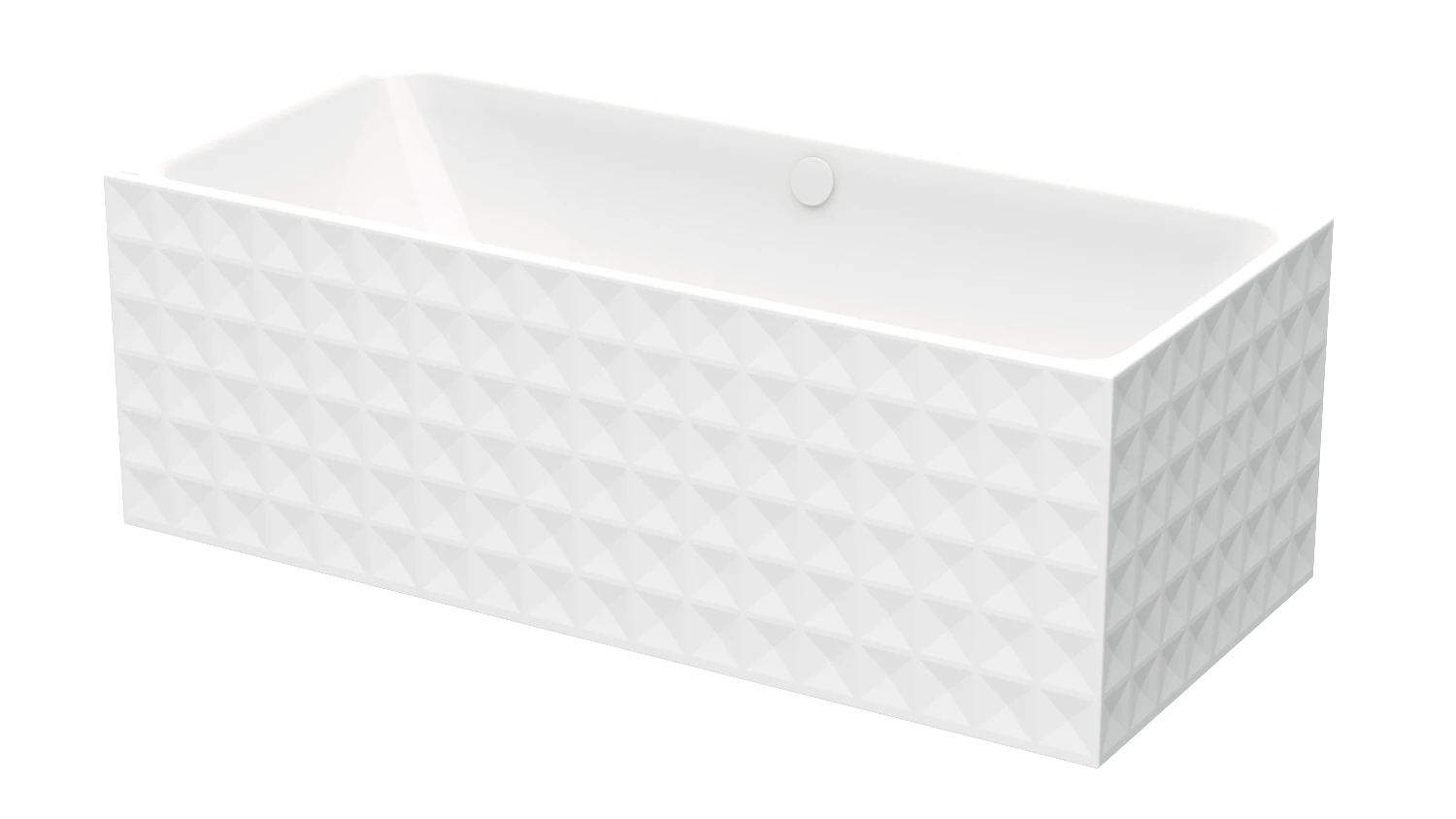 Bette Badewanne „BetteLoft Ornament“ freistehend rechteck 181 × 81 cm in Weiß Bette Badewanne „BetteLoft Ornament“ freistehend rechteck 181 × 81 cm in Weiß