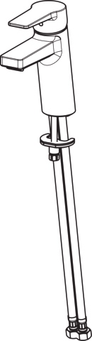 Einhand-Waschtischarmatur „Twist XL“ Ausladung 123 mm in Chrom Einhand-Waschtischarmatur „Twist XL“ Ausladung 123 mm in Chrom