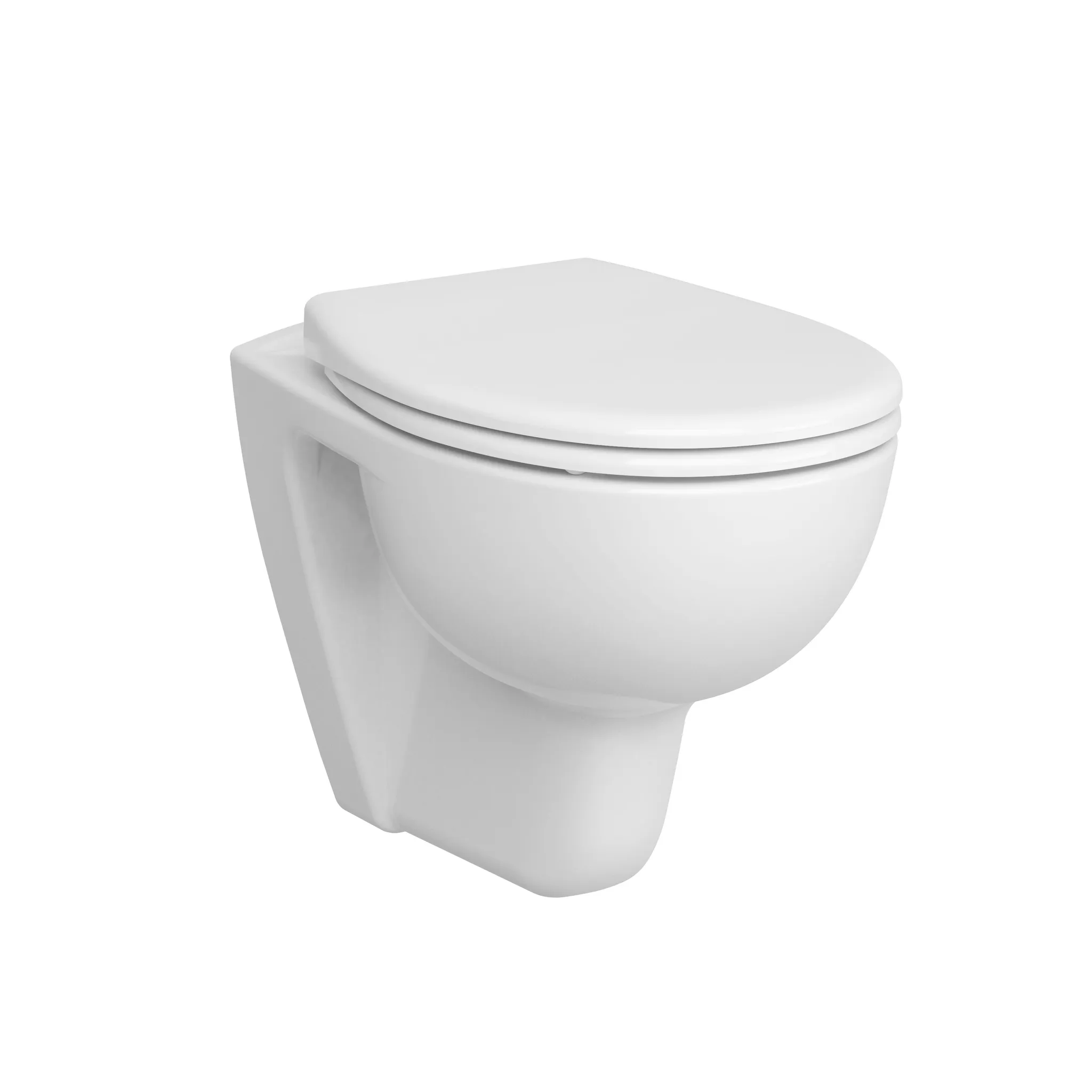 Conforma Tiefspül-Wand-WC spülrandlos + 6 cm Weiß Hochglanz