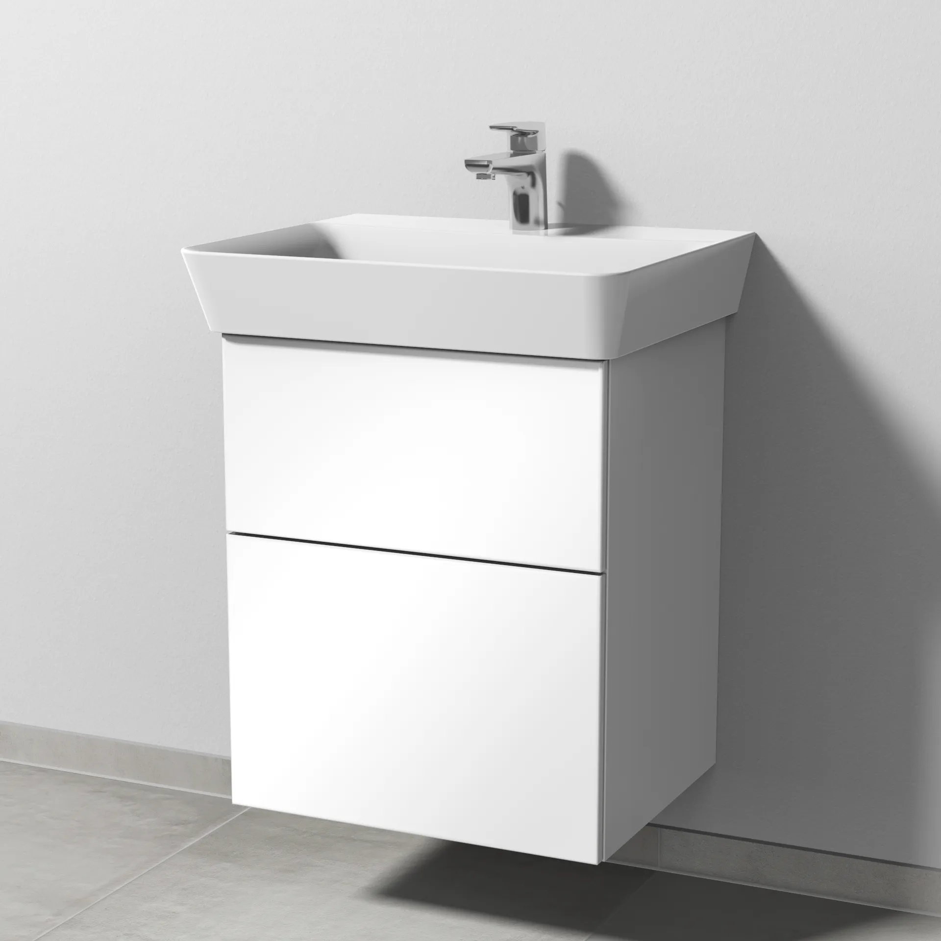 Sanipa Waschtischunterschrank „3way“ 480 × 582 × 402 mm in Weiß (glanz) Sanipa Waschtischunterschrank „3way“ 480 × 582 × 402 mm in Weiß (glanz)