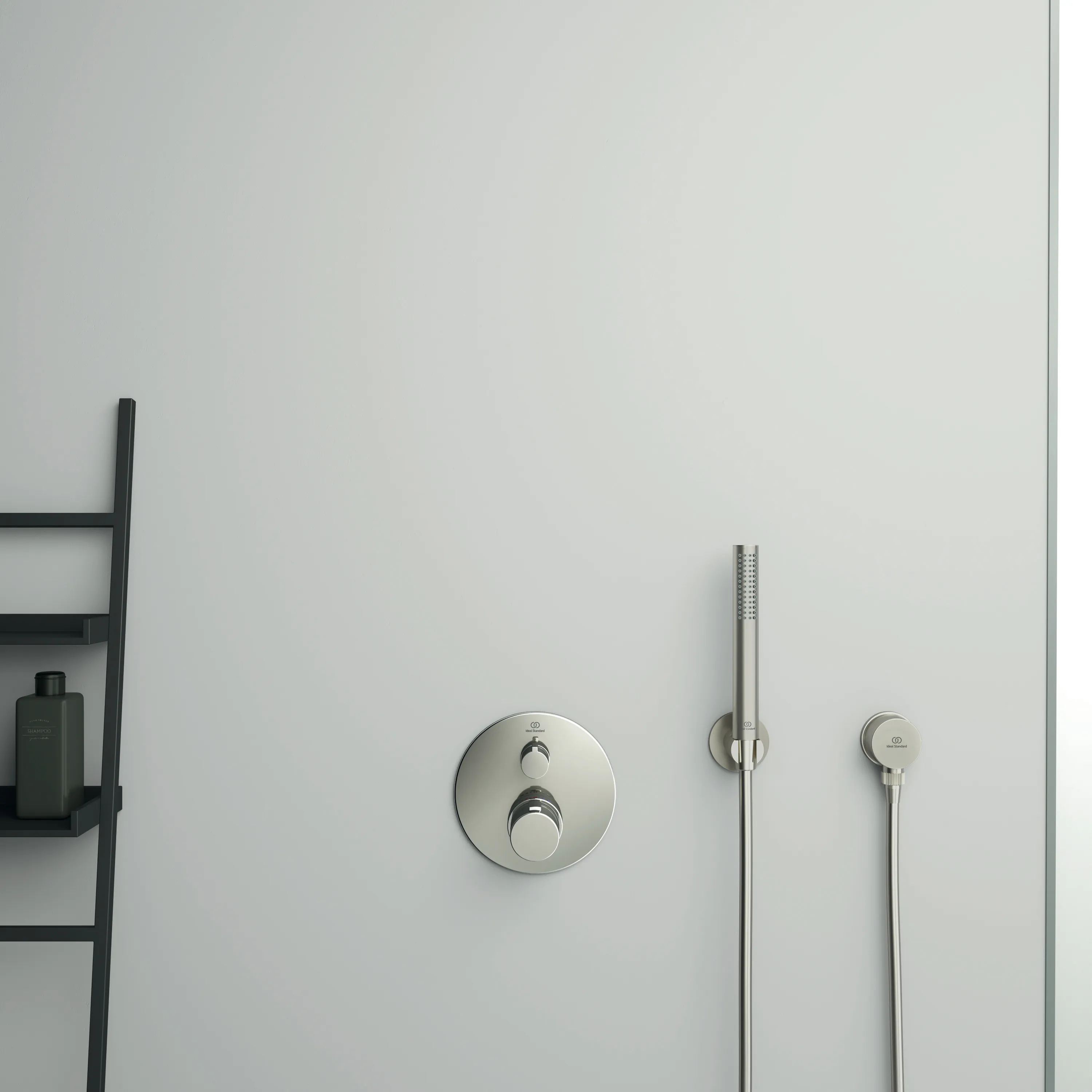 Einzelthermostat Unterputz Ceratherm T100, Bausatz 2, Rosette Durchmesser: 163mm, Brushed Gold Einzelthermostat Unterputz Ceratherm T100, Bausatz 2, Rosette Durchmesser: 163mm, Brushed Gold