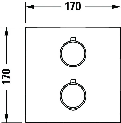 Duravit Zweihand-Unterputz-Armatur „Thermostatarmaturen“ in Chrom Duravit Zweihand-Unterputz-Armatur „Thermostatarmaturen“ in Chrom