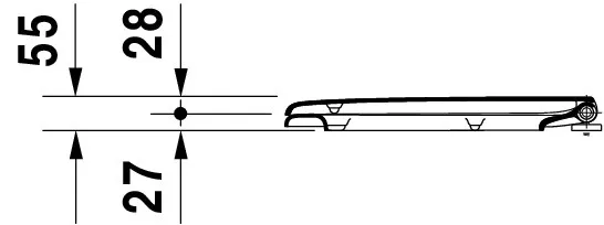 Duravit WC-Sitz „D-Code“ 36,2 × 47,8 × 5,5 cm Duravit WC-Sitz „D-Code“ 36,2 × 47,8 × 5,5 cm