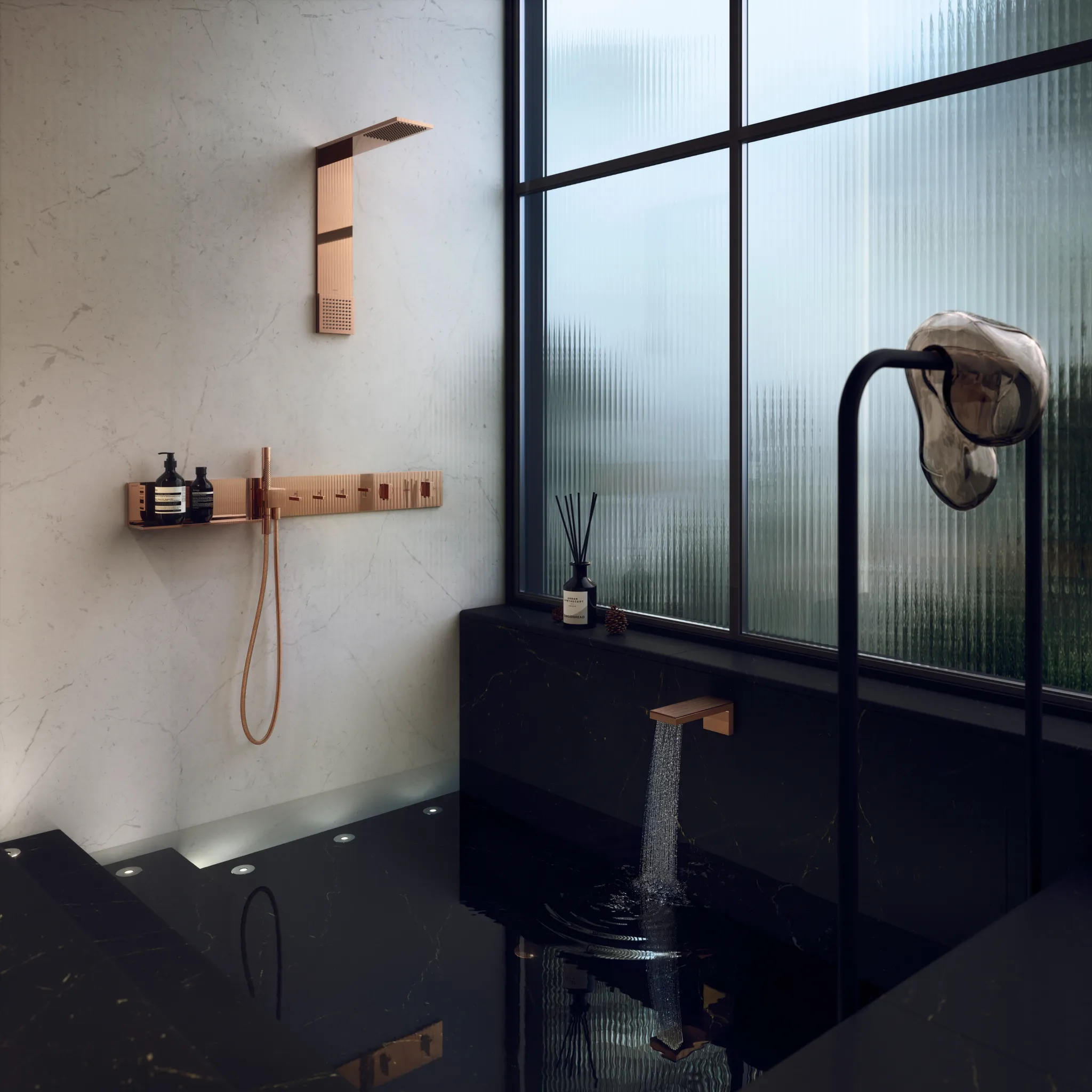 Hansgrohe AXOR MyEdition Mischer mit Platte 200 Amerikanischer Nussbaum Hansgrohe AXOR MyEdition Mischer mit Platte 200 Amerikanischer Nussbaum