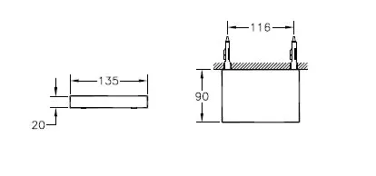 VitrA Istanbul Seifenschale Wandmontage 14 x 9 x 2 cm Chrom VitrA Istanbul Seifenschale Wandmontage 14 x 9 x 2 cm Chrom