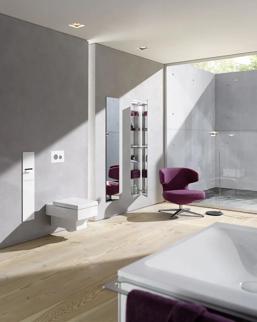 WC-Modul asis 2.0Unterputz, 811 mm, Türanschlag rechts, weiss mattohne Einbaurahmen WC-Modul asis 2.0Unterputz, 811 mm, Türanschlag rechts, weiss mattohne Einbaurahmen