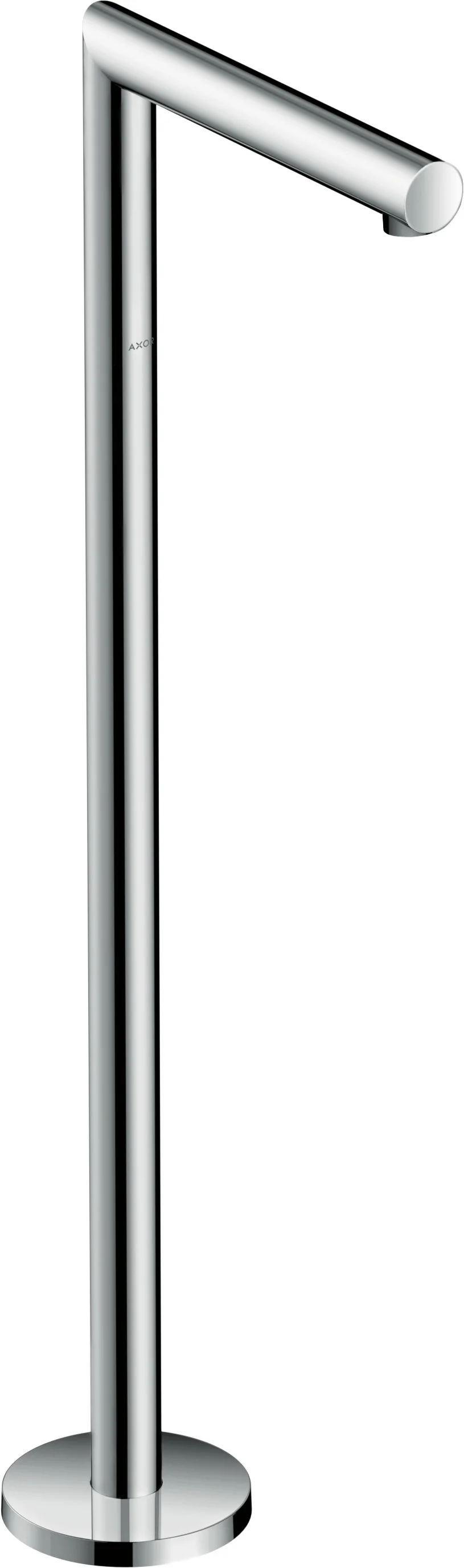 Hansgrohe AXOR Uno Wanneneinlauf gerade bodenstehend Chrom, Ausladung 226 mm, maximale Durchflussmenge 18 l/min bei 3 bar, Normalstrahl