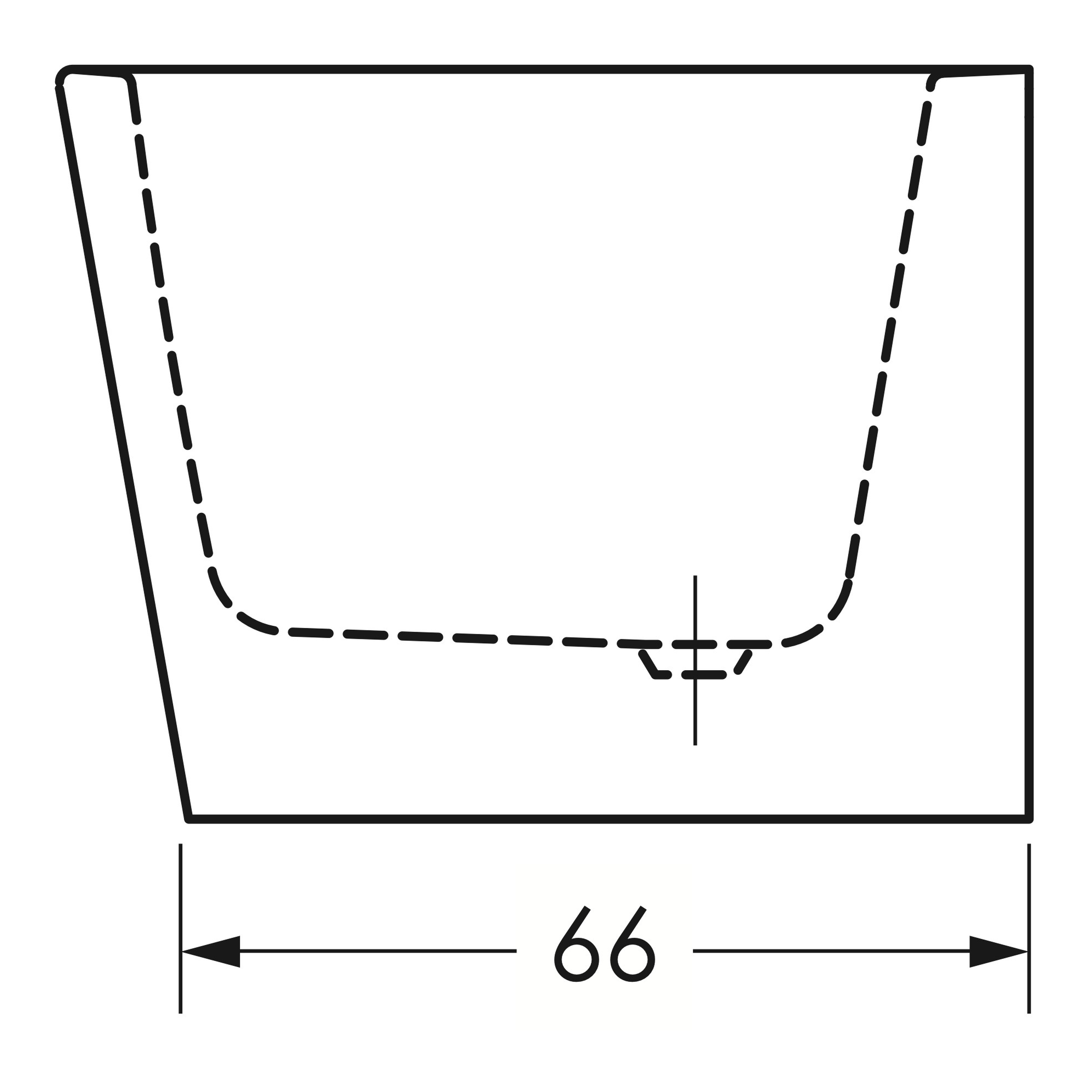 repaBAD Badewanne „Livorno Oval F“ freistehend oval 1650 × 750 mm, Mittelablauf in Weiß