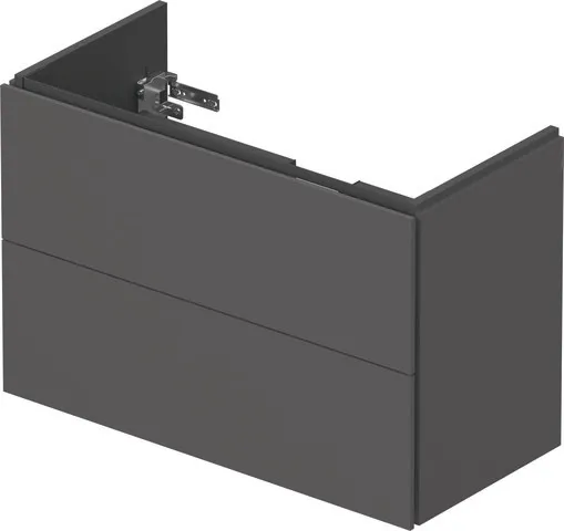 Duravit Waschtischunterschrank wandhängend „L-Cube“ 82 × 55 × 39,1 cm Graphit Matt