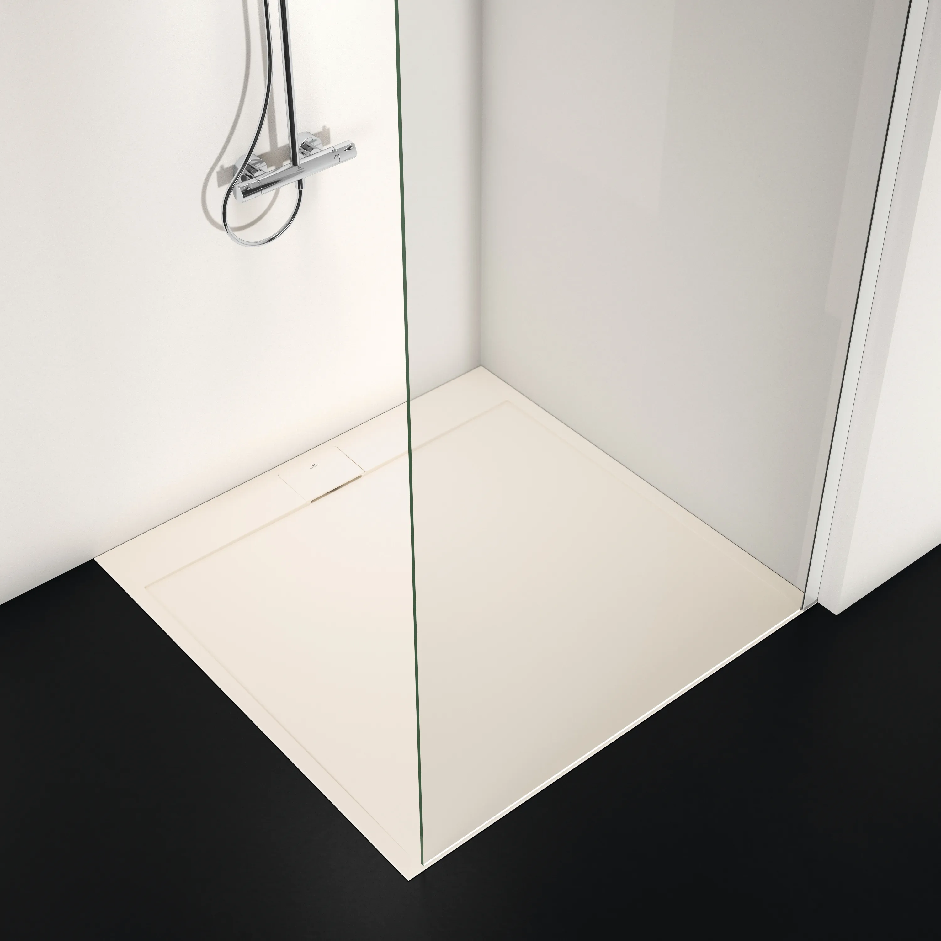 Ideal Standard Quadrat-Brausewanne Ultra Flat S i.life 1200x1200x30mm Sandstein Ideal Standard Quadrat-Brausewanne Ultra Flat S i.life 1200x1200x30mm Sandstein