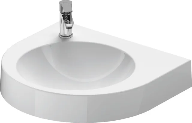 Waschtisch Architec 575 mm ohneÜL, mitHLB, HL links, weiß Waschtisch Architec 575 mm ohneÜL, mitHLB, HL links, weiß