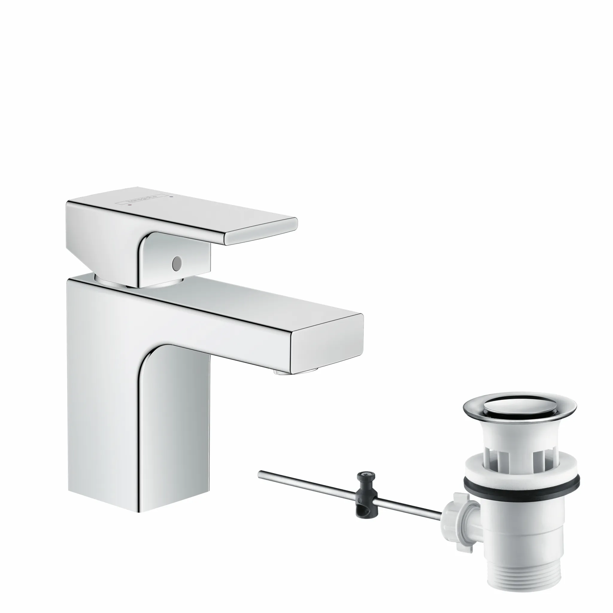 Hansgrohe Vernis Shape Einhebel-Waschtischmischer 70 mit isolierter Wasserführung, Chrom Hansgrohe Vernis Shape Einhebel-Waschtischmischer 70 mit isolierter Wasserführung, Chrom