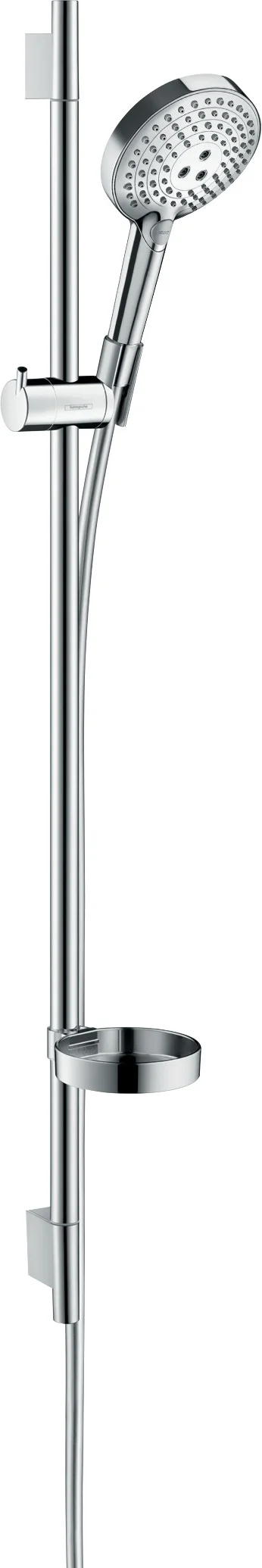 Hansgrohe Raindance Select S Brausenset 120, 3jet PowderRain Unica'S Puro 900mm chrom, verstellbarer Neigungswinkel, QuickClean, maximale Durchflussmenge 11 l/min bei 3 bar