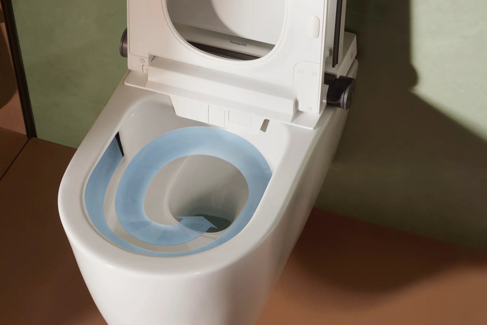 Hansgrohe LavaPura Element S Wand-Dusch-WC Komplett Set AquaHelix Flush, SmartClean, HygieneEffect, Weiß Hansgrohe LavaPura Element S Wand-Dusch-WC Komplett Set AquaHelix Flush, SmartClean, HygieneEffect, Weiß