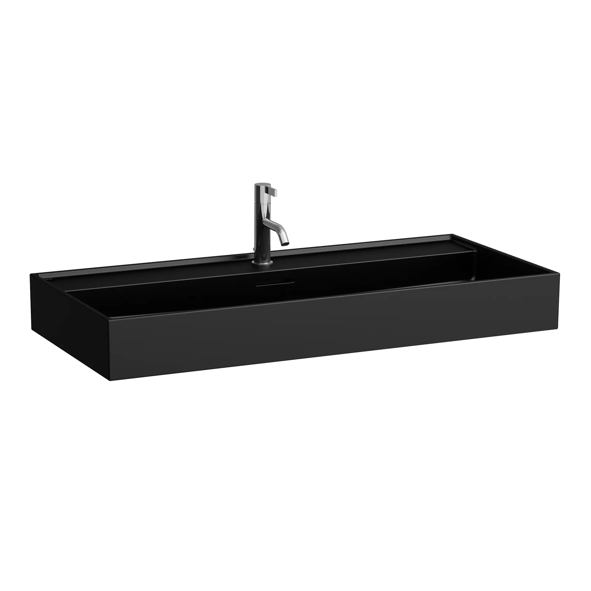 Laufen Waschtisch Kartell Laufen 460x1000x145 3 Hahnlöcher mit Überlauf Standardablauf schwarz matt Laufen Waschtisch Kartell Laufen 460x1000x145 3 Hahnlöcher mit Überlauf Standardablauf schwarz matt