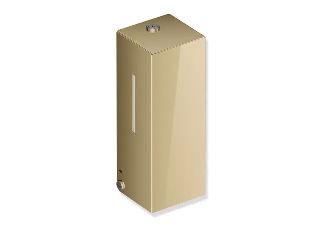 SENSORIC Desinfektionsmittelspender, Edelstahl, PVD, mit Innenbehälter zur freien Befüllung, Füllmenge 500 ml, Breite 102 mm, Höhe 270 mm, Tiefe 98 mm, in Farbe CK (Messing glänzend) SENSORIC Desinfektionsmittelspender, Edelstahl, PVD, mit Innenbehälter zur freien Befüllung, Füllmenge 500 ml, Breite 102 mm, Höhe 270 mm, Tiefe 98 mm, in Farbe CK (Messing glänzend)