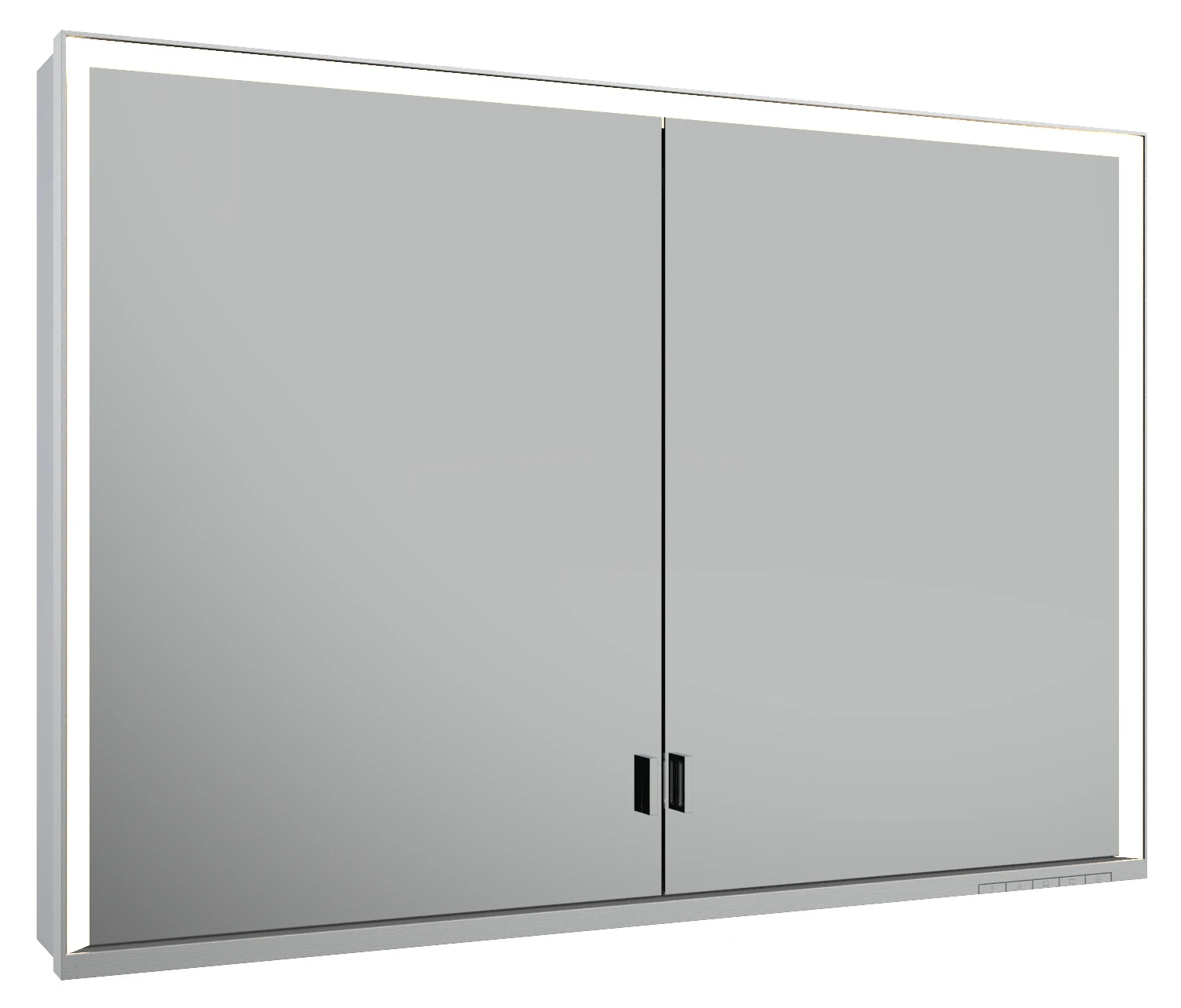 Royal Lumos 14308172301 Spiegelschrank Royal Lumos Wandvorbau, lange Türen 1050 × 735 × 165 mm silber-eloxiert