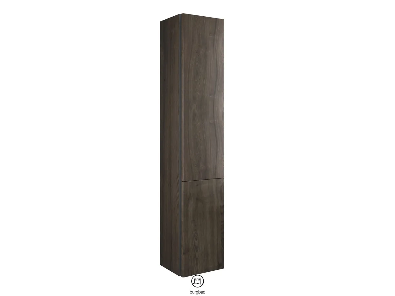 Hochschrank, 1 Tür;1 Wäschekippe;3 Glaseinlegeböden;1 fester Boden, Tiefe: 320 mm, Breite: 350 mm, Höhe: 1760 mm