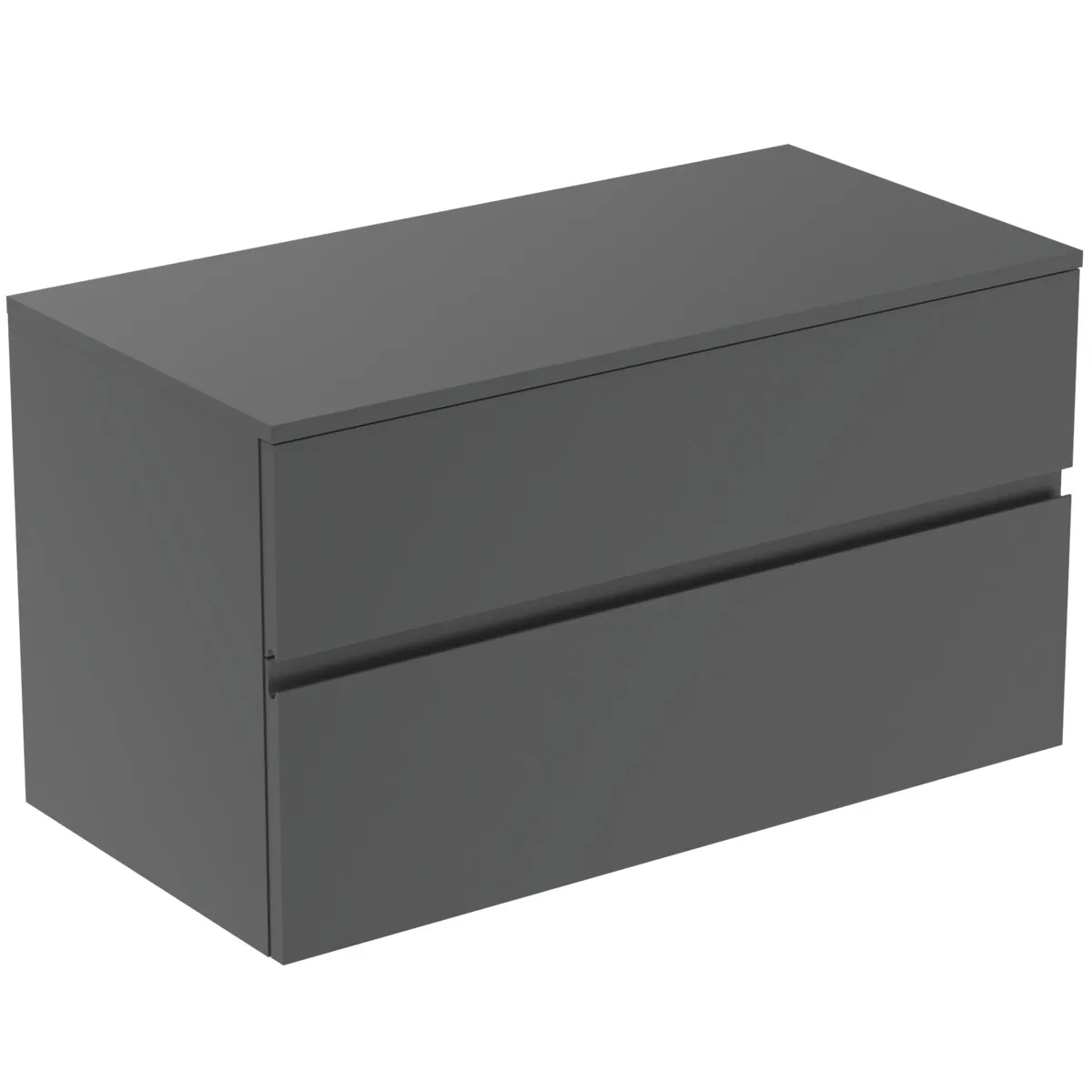 Ideal Standard Waschtischunterschrank Finesse 1002x505x558mm 2 Auszüge Anthrazit matt